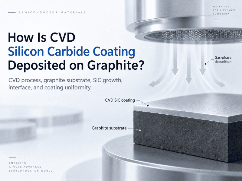 Как покрытие из карбида кремния CVD наносится на графит?