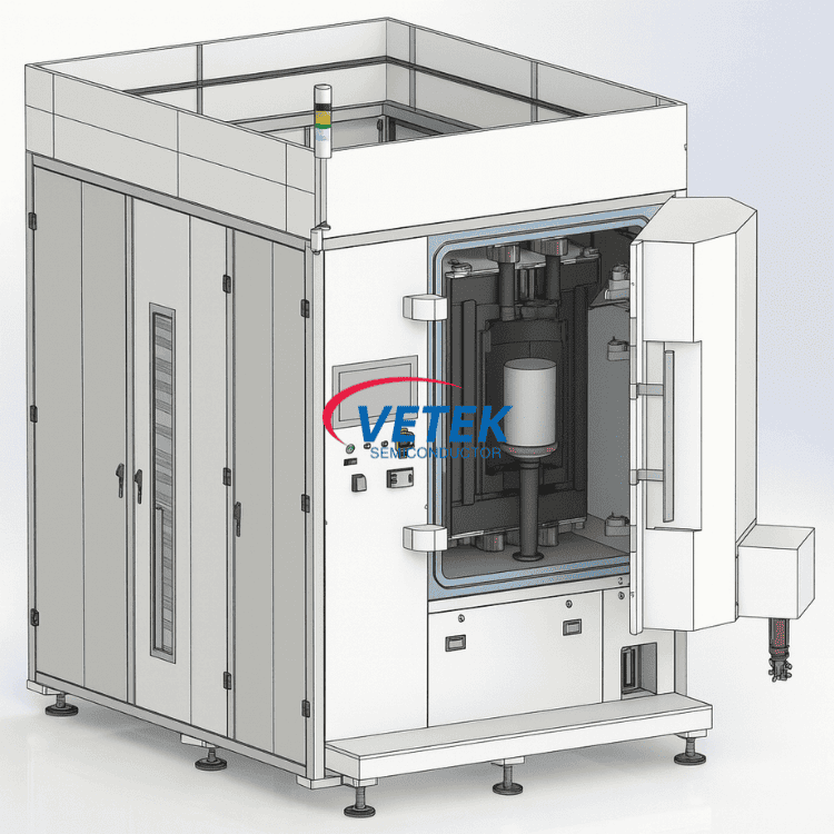 Крупногабаритная печь для выращивания кристаллов SiC с резистивным нагревом